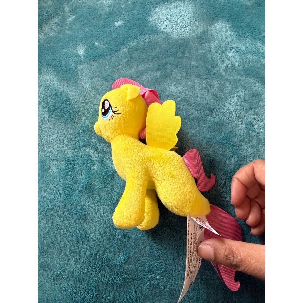 Hasbro My Little Ponyβ Fluttershy Plush 5" Yellow Pink Ribbon Mane C2845 B9819